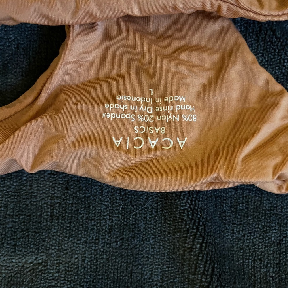 Acacia swimwear bottoms in topless size large